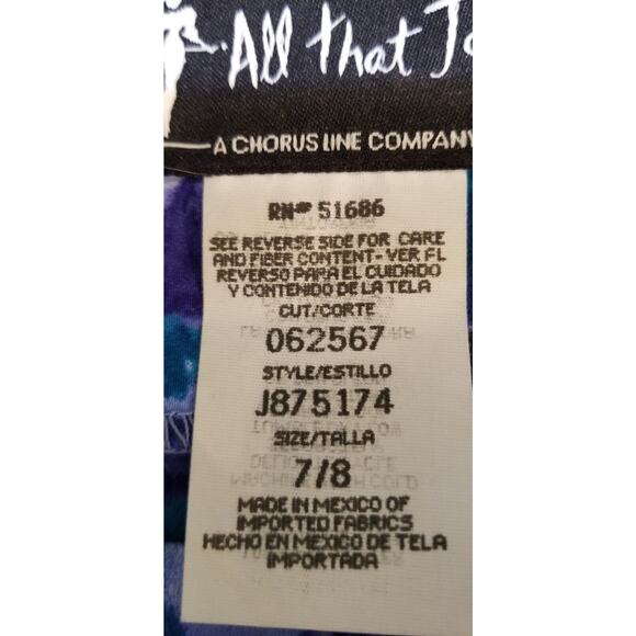 VTG All That Jazz Casual Career Blue Floral A-Line Sundress Mini Size 7/8 - Picture 6 of 7